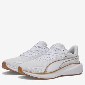 Puma skyrocket lite running shoe white and gold women’s size 8.5 never worn